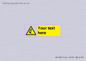 Custom warning kite flying near powerlines